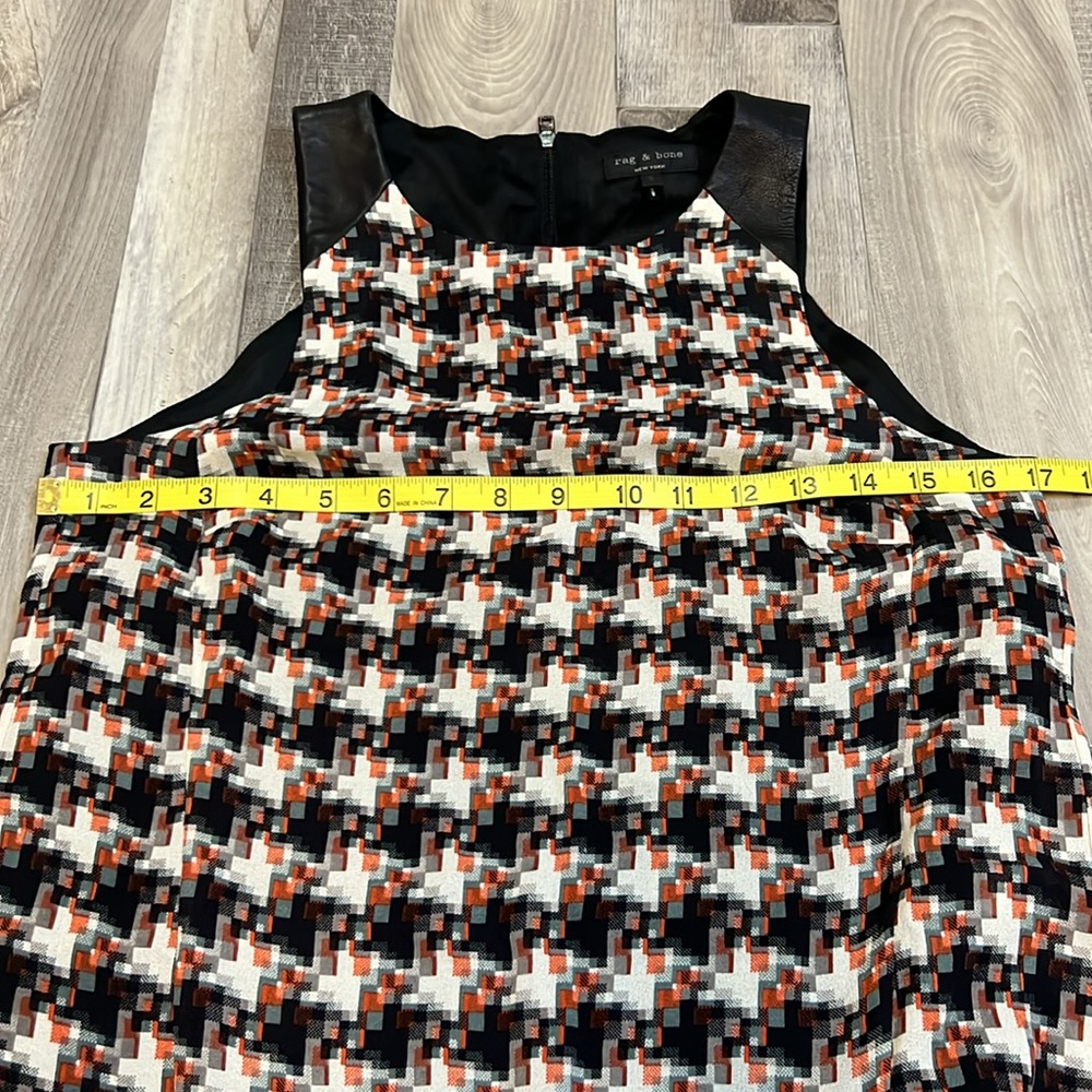Rag and Bone sleeveless‎ silk & lamb leather top size Small - Picture 3 of 10